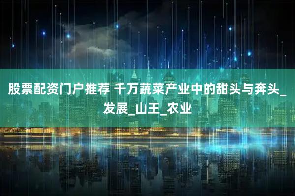 股票配资门户推荐 千万蔬菜产业中的甜头与奔头_发展_山王_农业