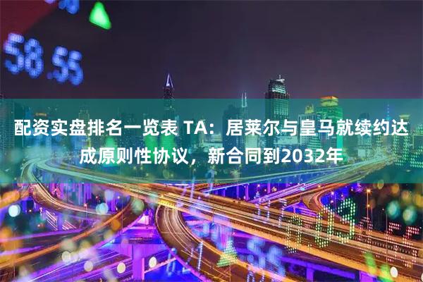 配资实盘排名一览表 TA：居莱尔与皇马就续约达成原则性协议，新合同到2032年